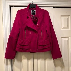Womens pink pea coat